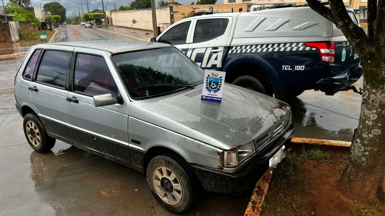 Imagem de compartilhamento para o artigo Polícia Militar recupera veículo furtado durante patrulhamento em Sonora da MS Todo dia